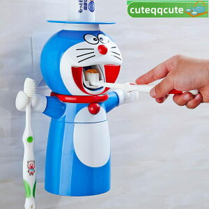 自動擠牙 擠牙膏器 牙膏掛架 牙膏收納器 牙膏架 免打孔創意卡通可愛洗漱套裝兒童全自動擠牙膏器牙膏擠壓器牙刷架
