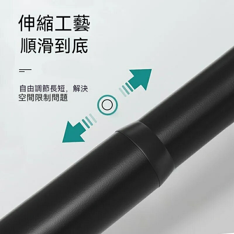 不鏽鋼打孔伸縮桿 浴簾桿 彈簧桿 衛生間不鏽鋼 打孔直桿 浴簾套裝打孔型桿 高承重桿 晾衣桿 掛衣桿 伸縮桿 窗簾桿 7