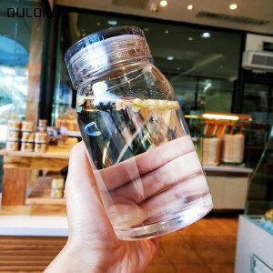 透明玻璃杯子女韓國學生森系清新水杯簡約創意可愛個性便攜男潮流