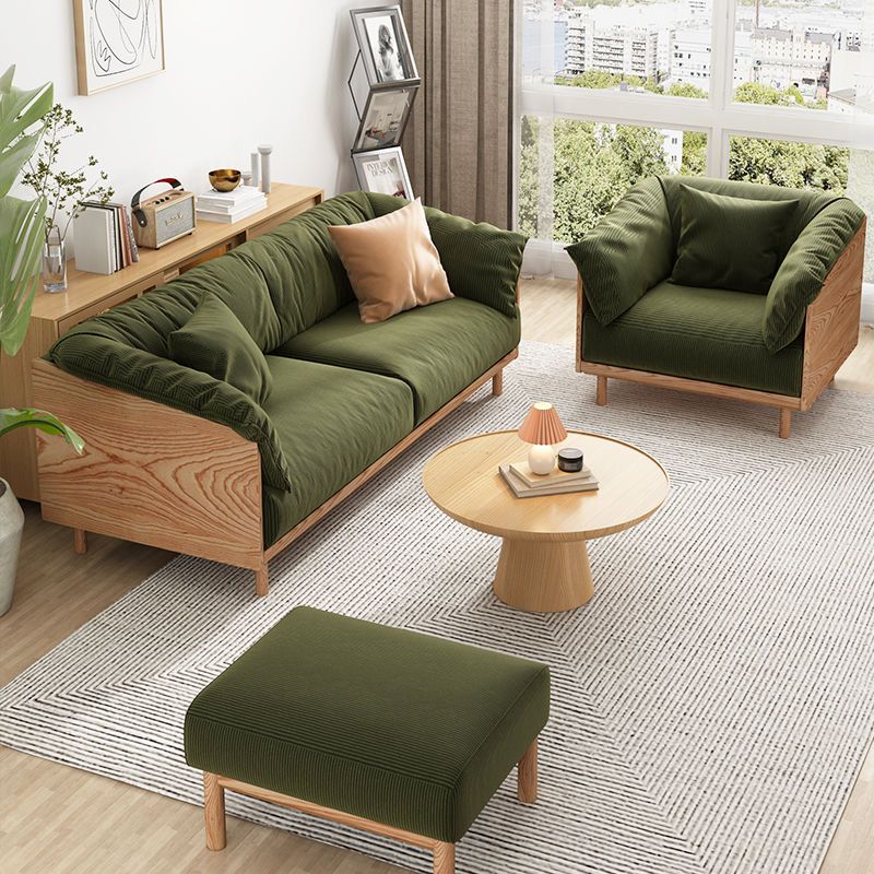 【限時優惠】北歐日式布藝沙發復古燈芯絨二三人沙發組合小戶型客廳可拆洗沙發
