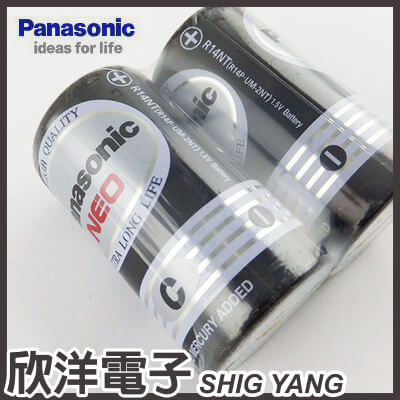 <br/><br/>  ※ 欣洋電子 ※ Panasonic 國際牌 環保碳鋅2號電池 1.5V (2入) C<br/><br/>