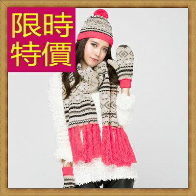 羊毛三件套含手套+圍巾+毛帽-可愛溫暖防寒組合女配件63n46【韓國進口】【米蘭精品】