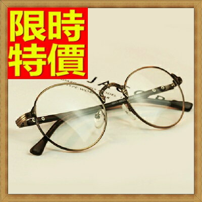 眼鏡框鏡架-復古圓形框架個性男配件4色64ah27【獨家進口】【米蘭精品】