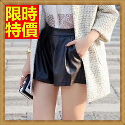 皮褲熱褲-完美塑形立體剪裁休閒女短褲65ag3【獨家進口】【米蘭精品】