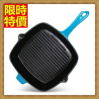 鑄鐵鍋 平底鍋具-平底無塗層生鐵烤盤電磁爐通用煎盤2色66f10【獨家進口】【米蘭精品】