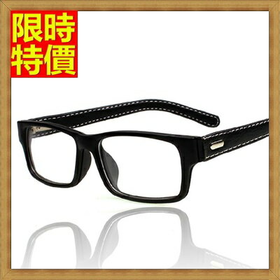 眼鏡框眼鏡架-韓版時尚方框皮腿男女配件4色67ac7【獨家進口】【米蘭精品】