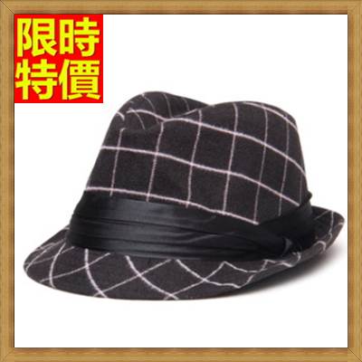 爵士帽小禮帽-春夏新款韓版格紋黑絲帶男女帽子3色67e47【獨家進口】【米蘭精品】