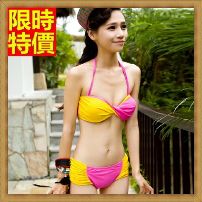比基尼 泳衣 -時尚撞色簡約俏麗兩件式泳裝 67h46【獨家進口】【米蘭精品】