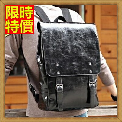 後揹包 皮革雙肩包-潮流複古大容量男包包67j46【獨家進口】【米蘭精品】