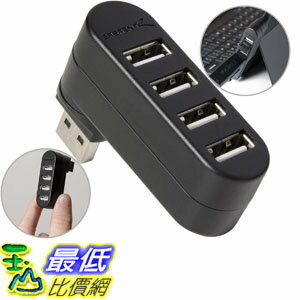 [7美國直購] 充電器 Sabrent 4-Port USB 2.0 [90度/180度 Degree Rotatable] (HB-UMN4)