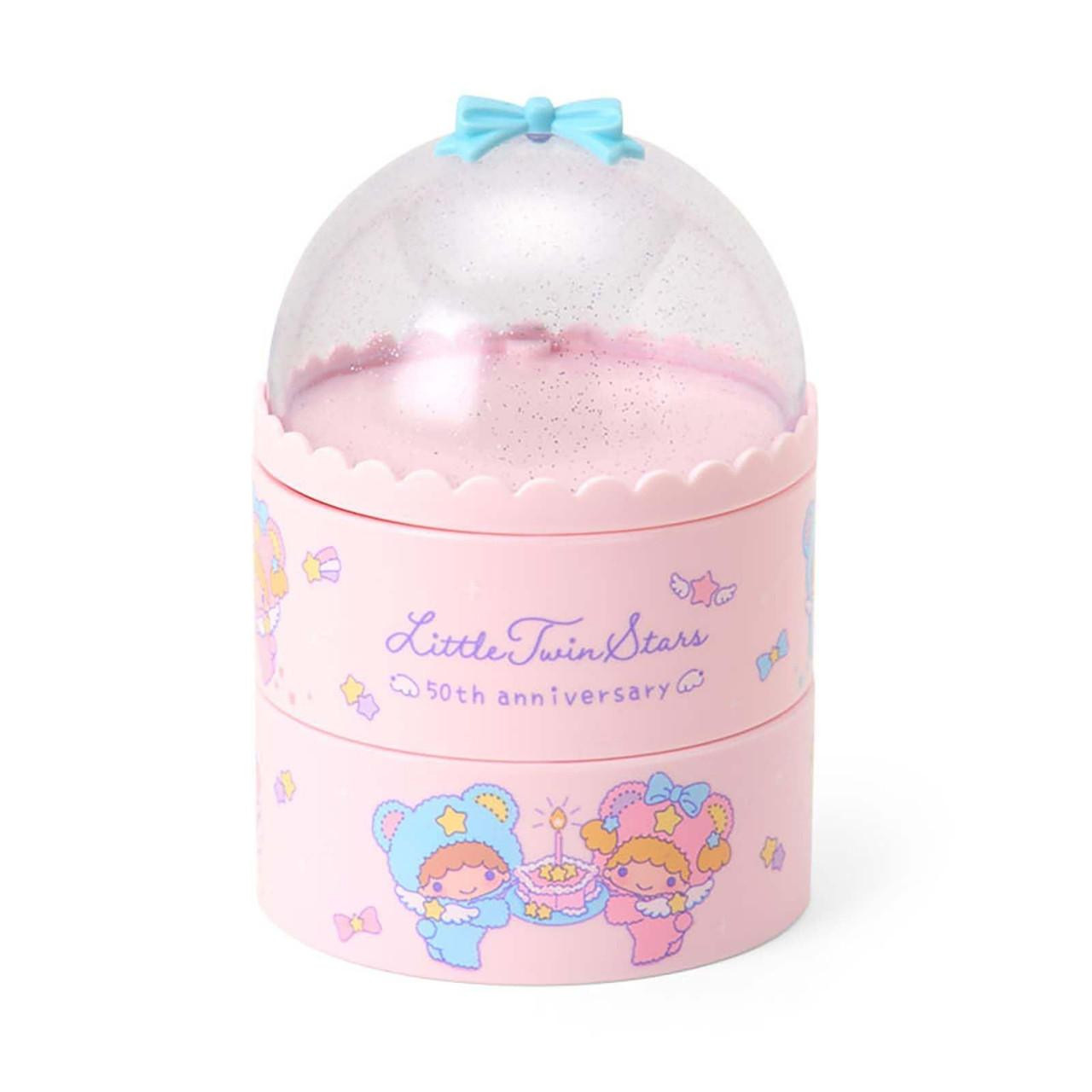 【震撼精品百貨】Little Twin Stars KiKi&LaLa 雙子星小天使~三麗鷗雙子星圓型三層收納盒50TH*40898
