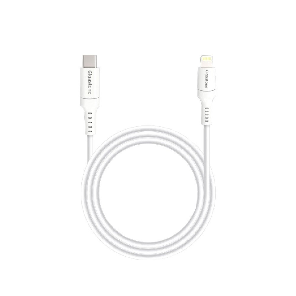 GIGASTONE C to Lightning 60W充電傳輸線-白1.5M【九乘九購物網】