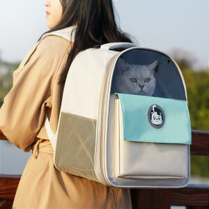 貓咪背包大容量透氣帆布包外出便捷斜挎雙肩包小型犬幼貓寵物用品