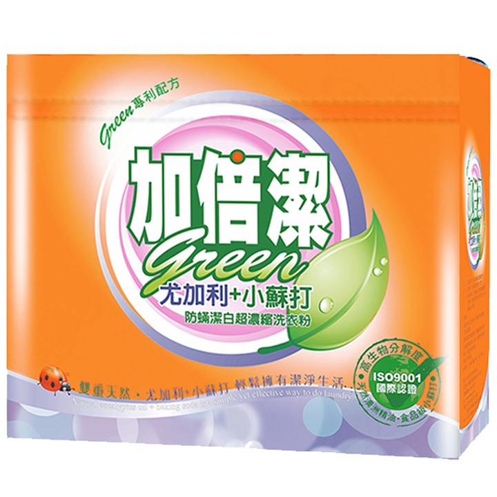 加倍潔 尤加利+小蘇打-防蟎潔白濃縮洗衣粉1.5kg/盒【居家生活便利購】