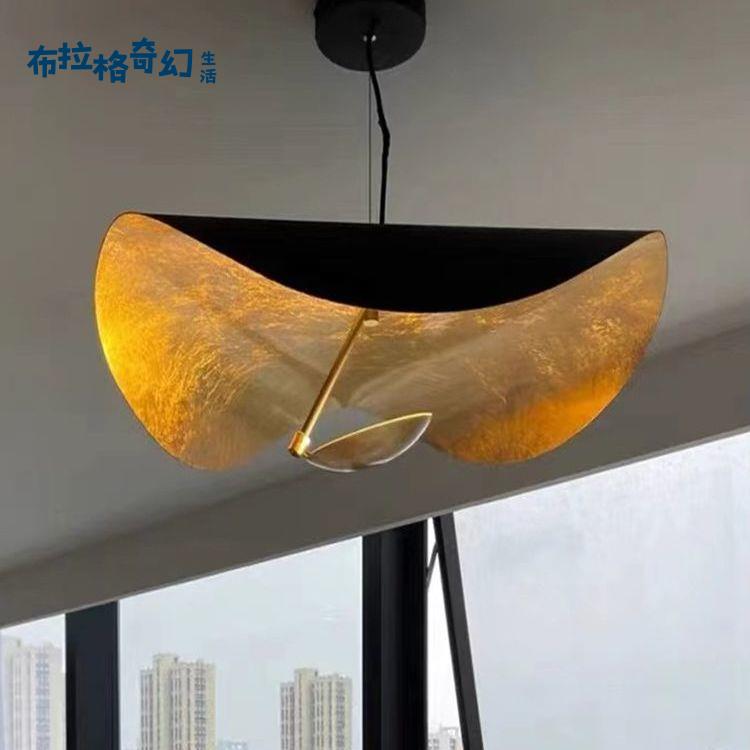 【布拉格】 飛碟餐廳吊燈 輕奢北歐創意 網紅個性臥室荷葉復古 藝術客廳設計師 可免運 工廠現貨 [dz0313]
