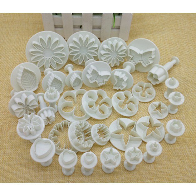 【嚴選&現貨】一套10種造型(共33件)翻糖工具組 彈簧壓花模套組 餅乾模 黏土 DIY 翻糖模 餅乾模 餅乾壓模 烘焙