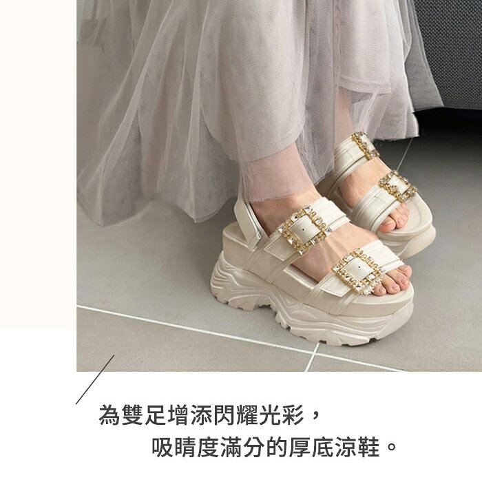 BONJOUR☆日本GRL鑽飾扣環厚底涼鞋【CI526】 2