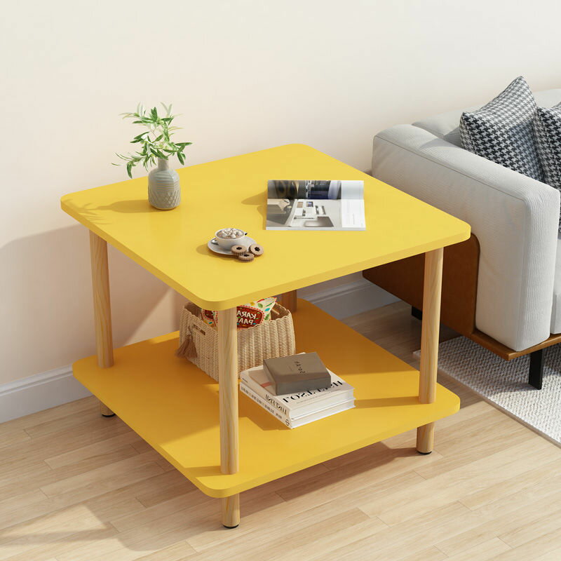沙發邊幾雙層簡約現代小茶桌客廳置物架創意臥室迷你小桌子