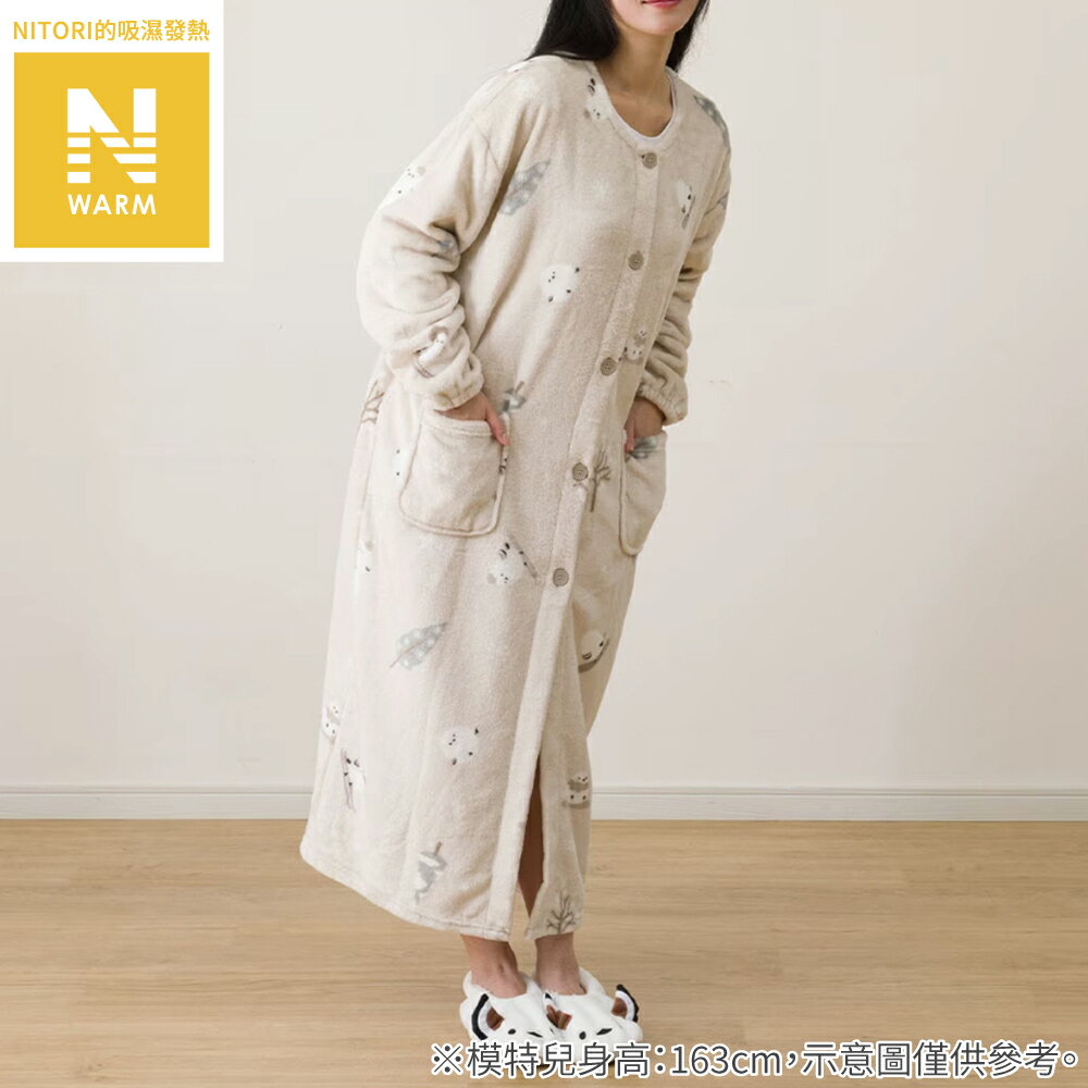 吸濕發熱 可穿式毛毯 長尾山雀 N WARM SHIMAENAGA KK01 120 NITORI宜得利家居