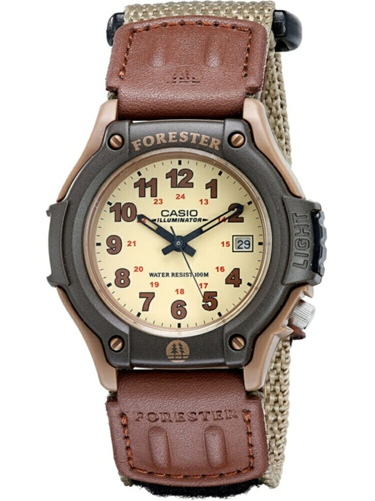 卡西歐手錶Casio FT-500WC-5B森林人棕色 戶外尼龍帆布帶防水手錶【北歐居家生活】
