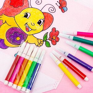 迷你 彩色筆 6色 12色 兒童塗鴉繪畫 水性筆 美術美勞 手作 兒童繪畫 畫畫【BlueCat】【RC3674】