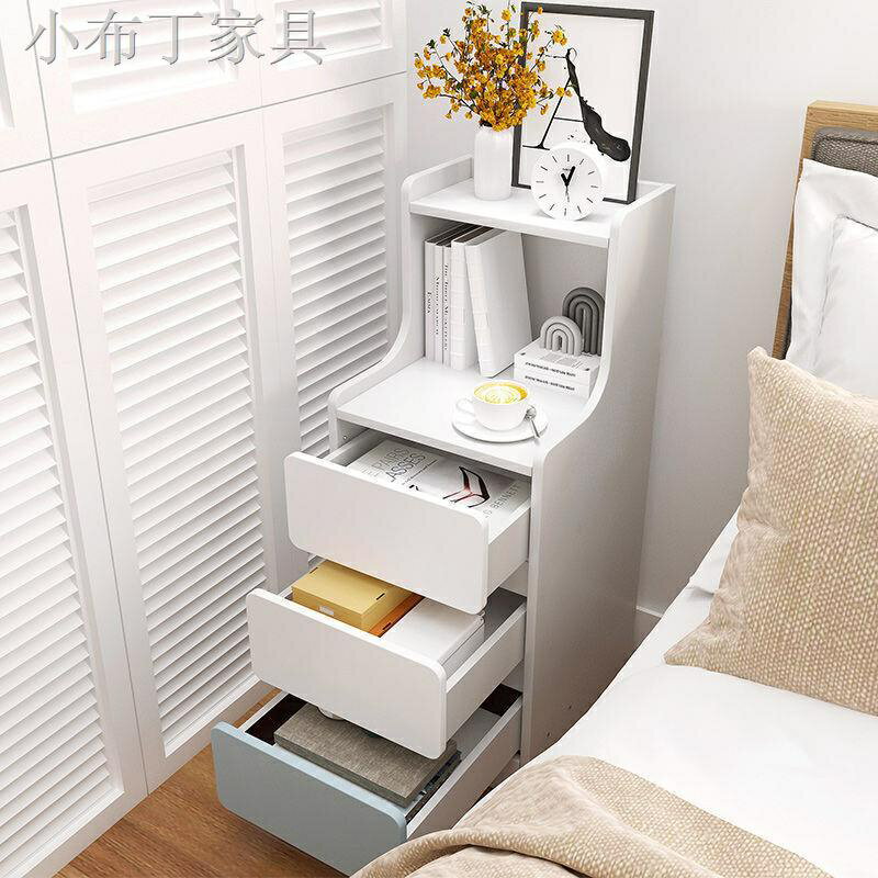 床頭柜現代簡約床邊柜臥室小型柜子簡易儲物柜床頭收納柜置物架