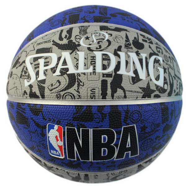 SPALDING 斯伯丁彩色籃球 NBA塗鴉系列/一個入(特720) 7號籃球 NBA籃球 SPA83499 室外內通用耐磨籃球-群16103R【領券滿額再折千12/31止】 3