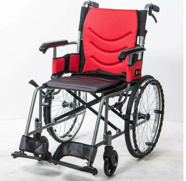 【均佳輪椅】 鋁合金輪椅手推輕量輪椅JW-230-20F
