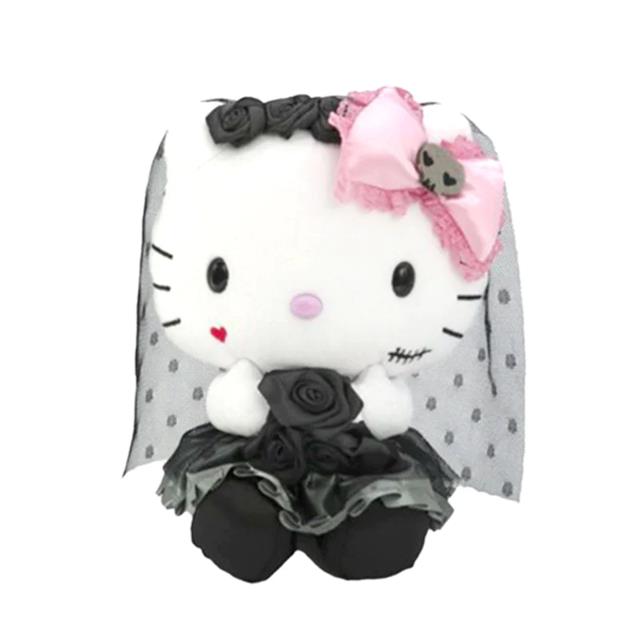 【震撼精品百貨】Hello Kitty 凱蒂貓~日本SANRIO三麗鷗 KITTY絨毛娃娃7吋-婚紗萬聖節款*14893