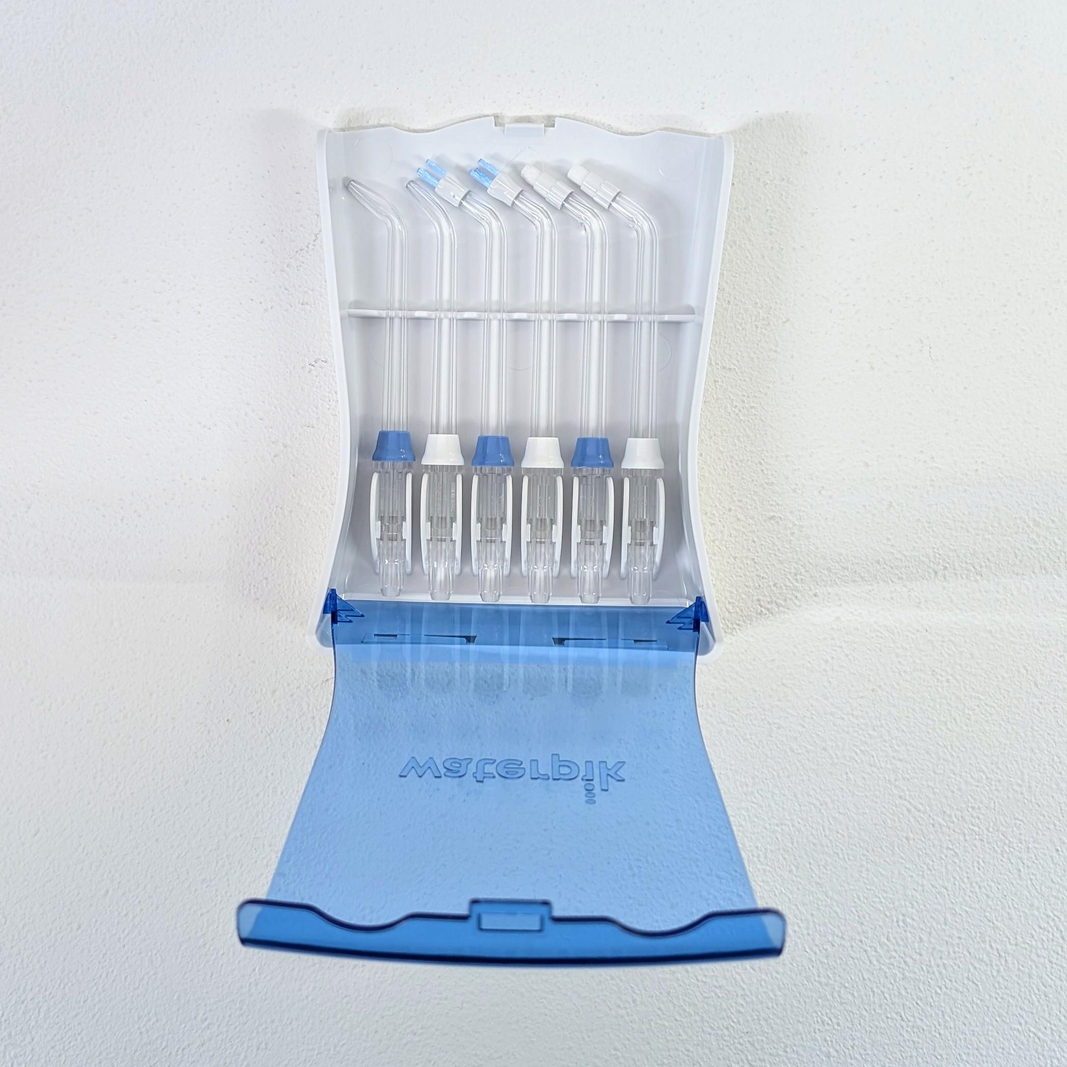 [現貨2組出清dd] Waterpik TS-100E 噴頭收納盒 含噴頭6支 JT/PS/OD-100E (裸裝無吊卡) 適用 WP-150 130 100 450 300 沖牙機替換噴頭配件_FF3