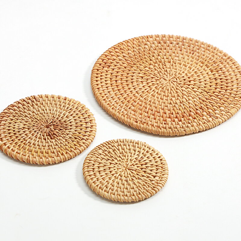 越南老藤編杯墊茶道茶壺墊茶杯墊茶具 鐵壺紫砂壺墊養護墊 2