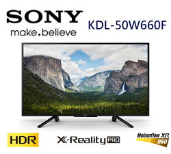 SONY 新力 KDL-50W660F 50吋 HDR 液晶電視 公司貨 (贈基本桌裝)