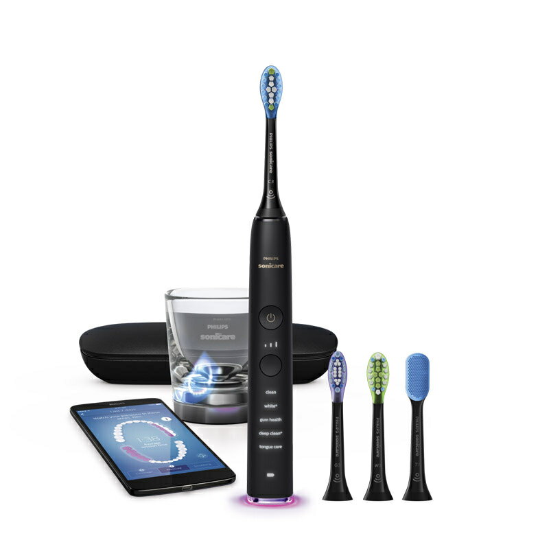 【情人送禮首選+贈原廠頂級吹風機】PHILIPS HX9924/22 飛利浦鑽石靚白智能音波電動牙刷 典雅粉 2