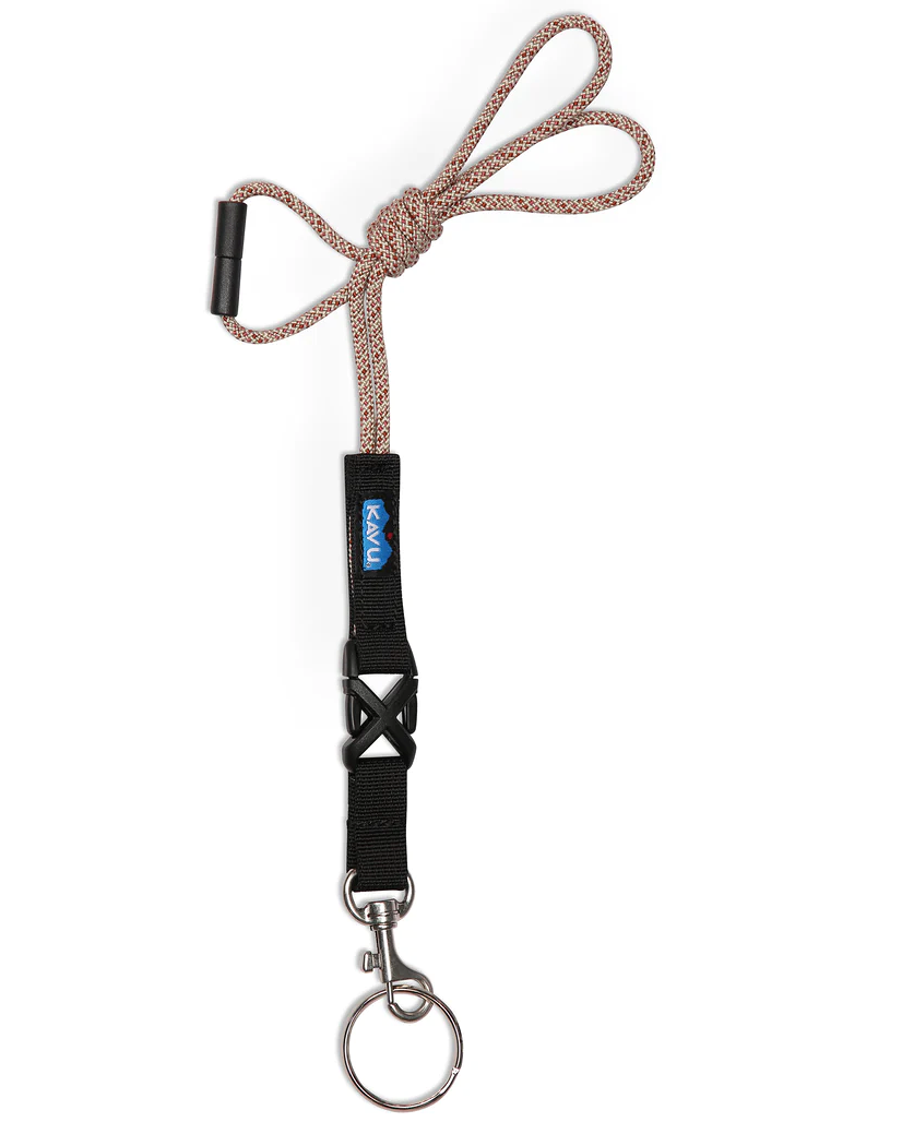 【【蘋果戶外】】KAVU ROPE LANYARD 繩索掛繩【磚窯紋】可拆卸鑰匙鏈 手機掛繩 證件掛繩 K11312411 Brick Oven 背帶 錢包 證件