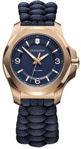 VICTORINOX 瑞士維氏 INOX V 戶外休閒石英腕錶(VISA-241955)-37mm-藍面帆布【刷卡回饋 分期0利率】【跨店APP下單最高20%點數回饋】