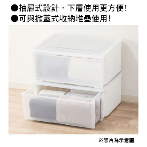 堆疊收納籃 抽屜式 N-FLATTE-DS CL NITORI宜得利家居 2