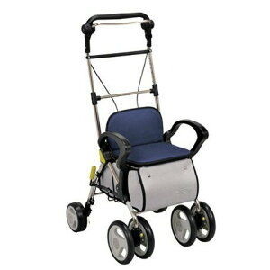 日本幸和TacaoF高背標準型步行車R194(藍色)帶輪型助步車/步行輔助車/散步車/助行椅R-194