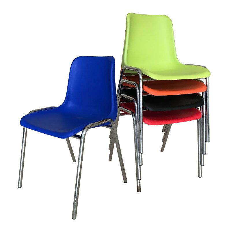 塑料椅子培訓椅現代簡約靠背椅成人加厚辦公會議椅