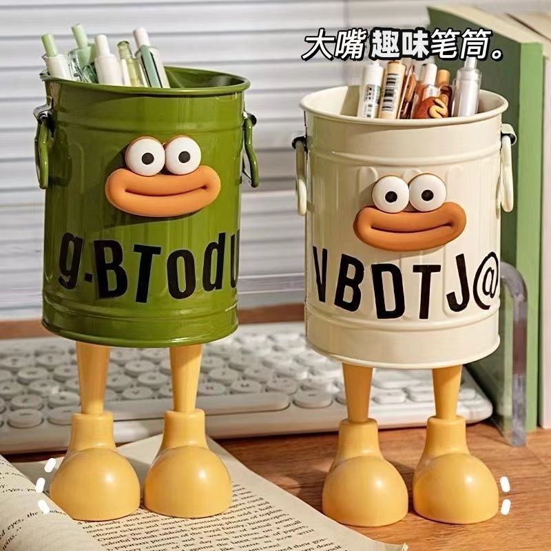 工廠直銷 免運/特惠 ins高顏值卡通個性筆筒學生桌面辦公室大容量可愛簡約復古收納桶特惠/開立發票 全館八折 z1026
