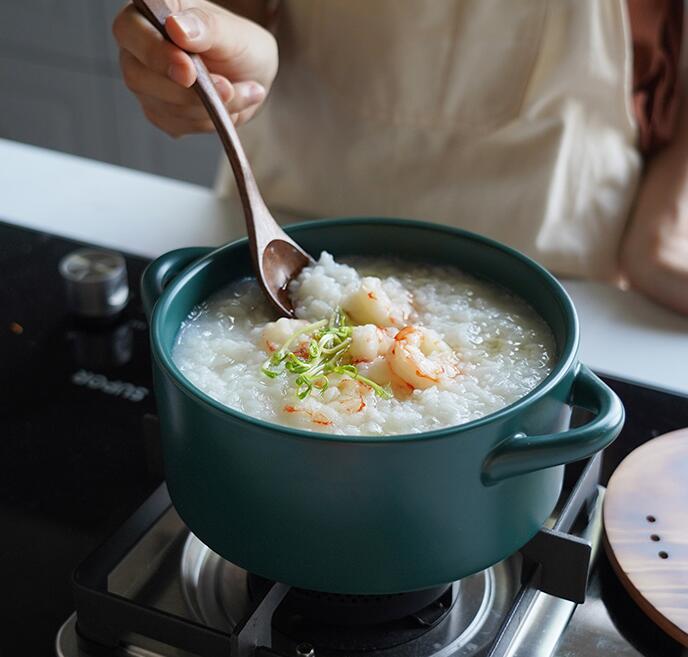 WUXIN高顏值韓式拉麵鍋湯鍋家用燃氣鍋煮湯韓國泡麵麻辣燙小煮鍋 林之舍家居