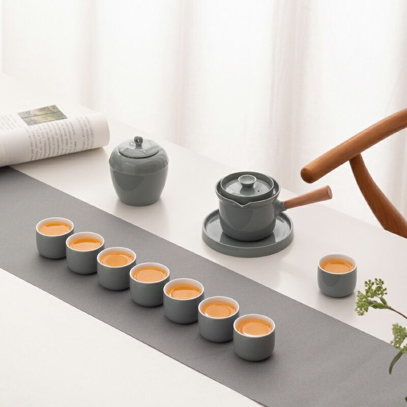 日式功夫茶具套裝家用辦公室簡約泡茶神器輕奢現代茶壺茶杯禮盒裝