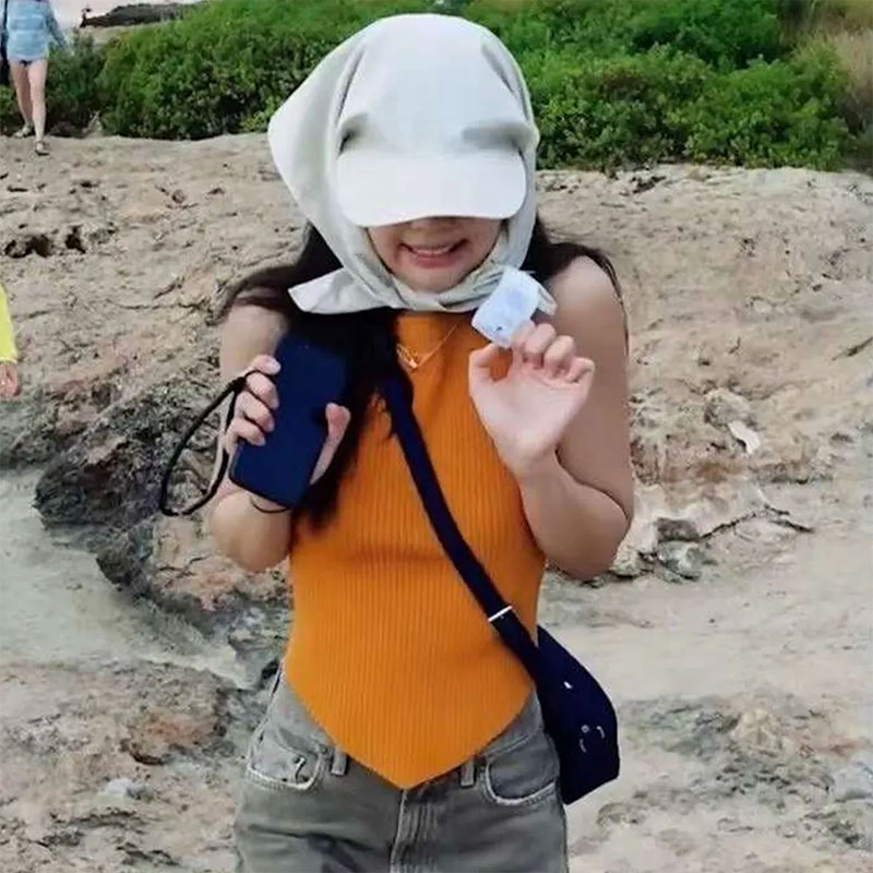 ANNAS 遮脖子 Jennie同款 防曬帽 頭巾 護頸帽 棒球帽 鴨舌帽 漁夫帽 遮陽帽 飛行帽 綁帶 速乾 露營 1