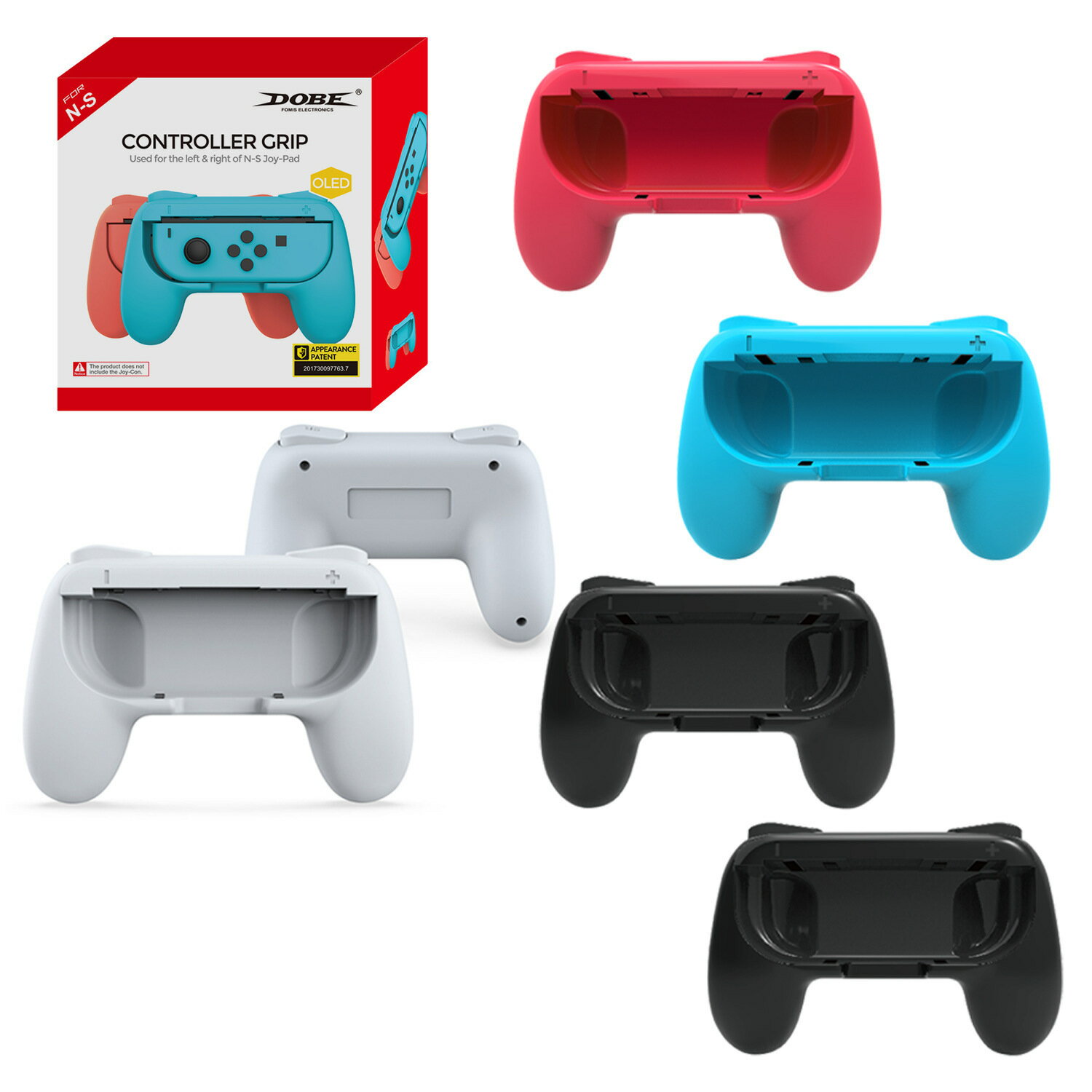 一盒2個 switch握把 oled joycon手柄手把托架TNS-851 手柄保護殼【北歐家居生活】