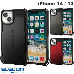 ELECOM ZEROSHOCK iPhone 14 13 耐衝擊 手機殼 保護殼 抗震 防摔 附保護貼