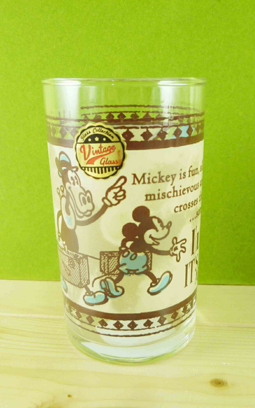 【震撼精品百貨】Micky Mouse 米奇/米妮 透明玻璃杯-旅行 震撼日式精品百貨