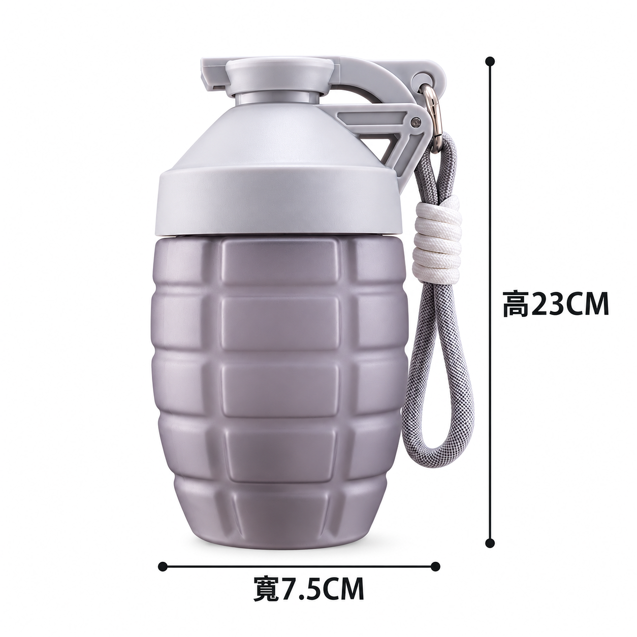 700ML 健身搖搖杯 手雷造型｜蛋白粉攪拌杯 防漏隨行杯 運動水壺 4