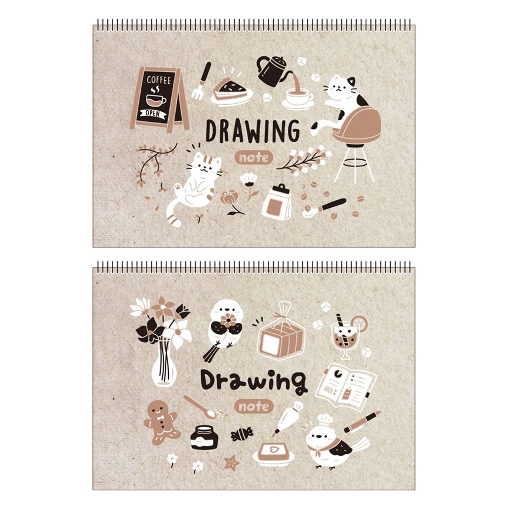 8K上翻活頁素描本-動物餐廳【九乘九購物網】