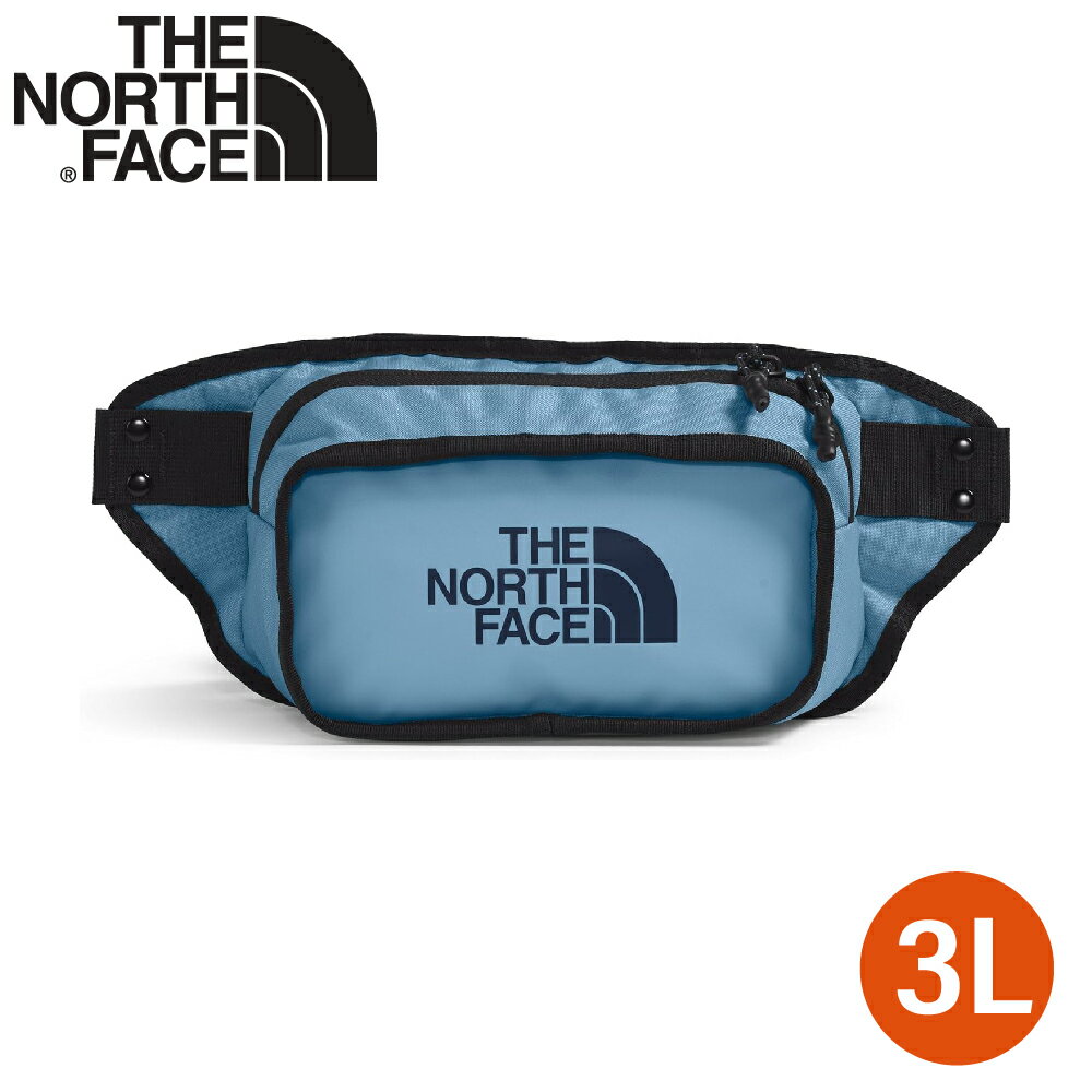 【The North Face EXPLORE HIP PACK 3L腰包《淺藍》】3KZX/休閒腰包/小包/斜揹包/側揹包