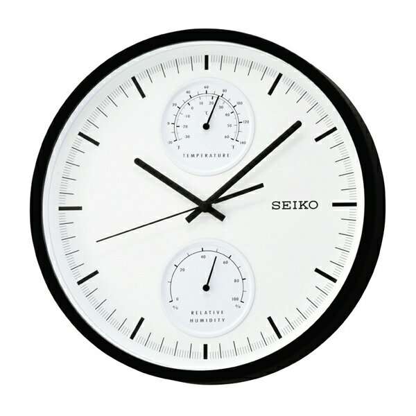 時鐘 SEIKO溫度濕度滑動式秒針掛鐘【NV85】原廠公司貨