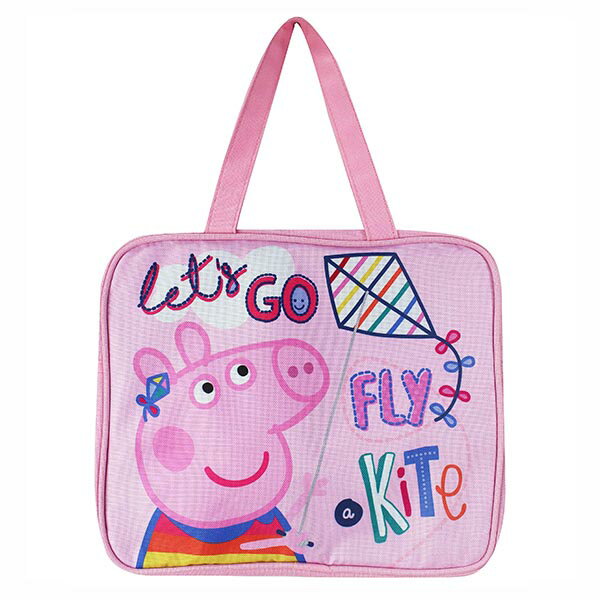 【震撼精品百貨】佩佩豬PEPPA PIG~粉紅豬小妹 佩佩豬方型手提便當袋*25566